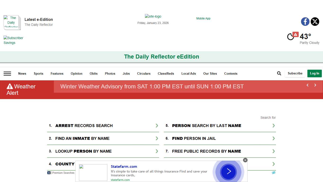 Jail Bookings reflector.com