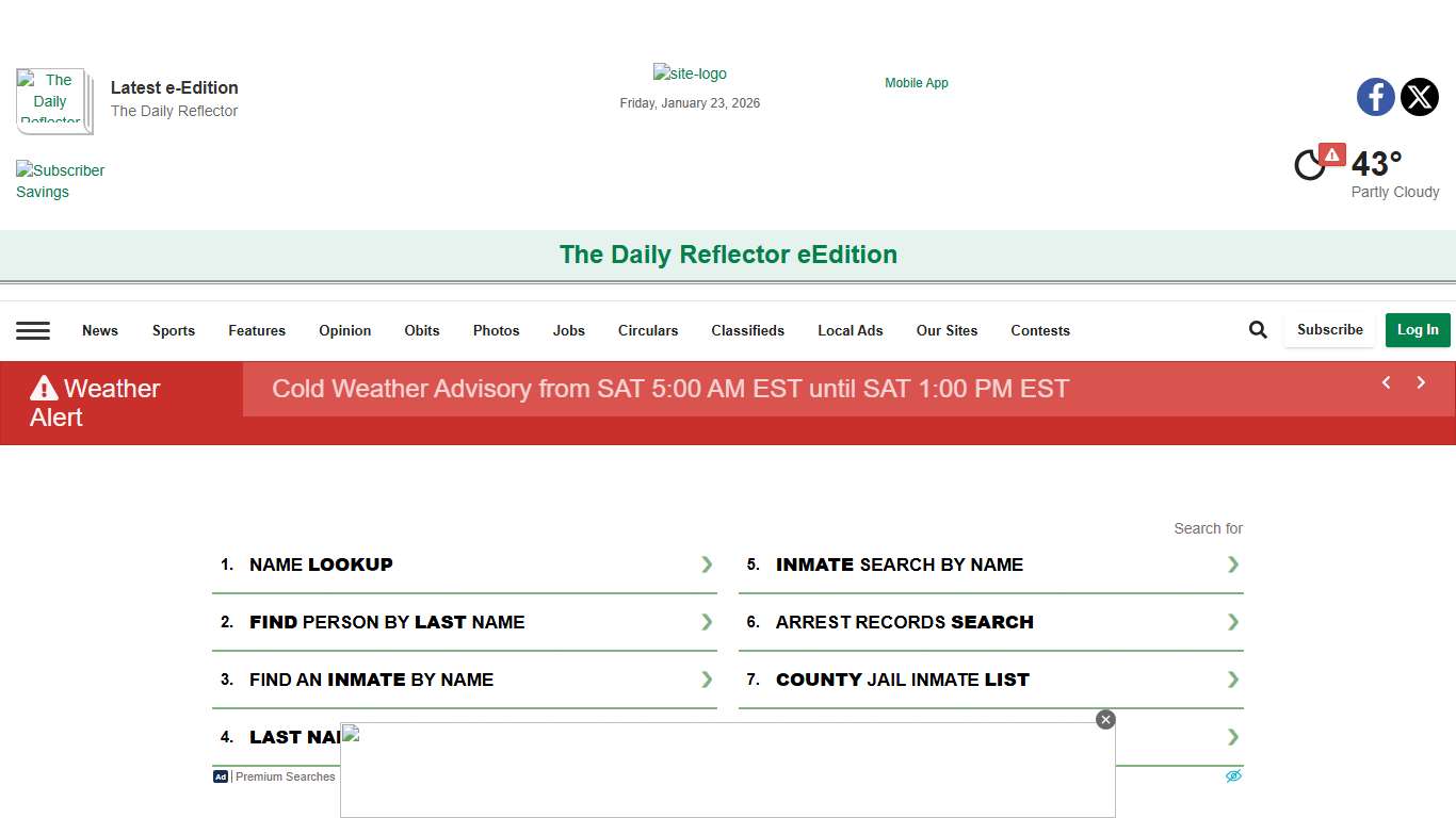 Jail Bookings reflector.com